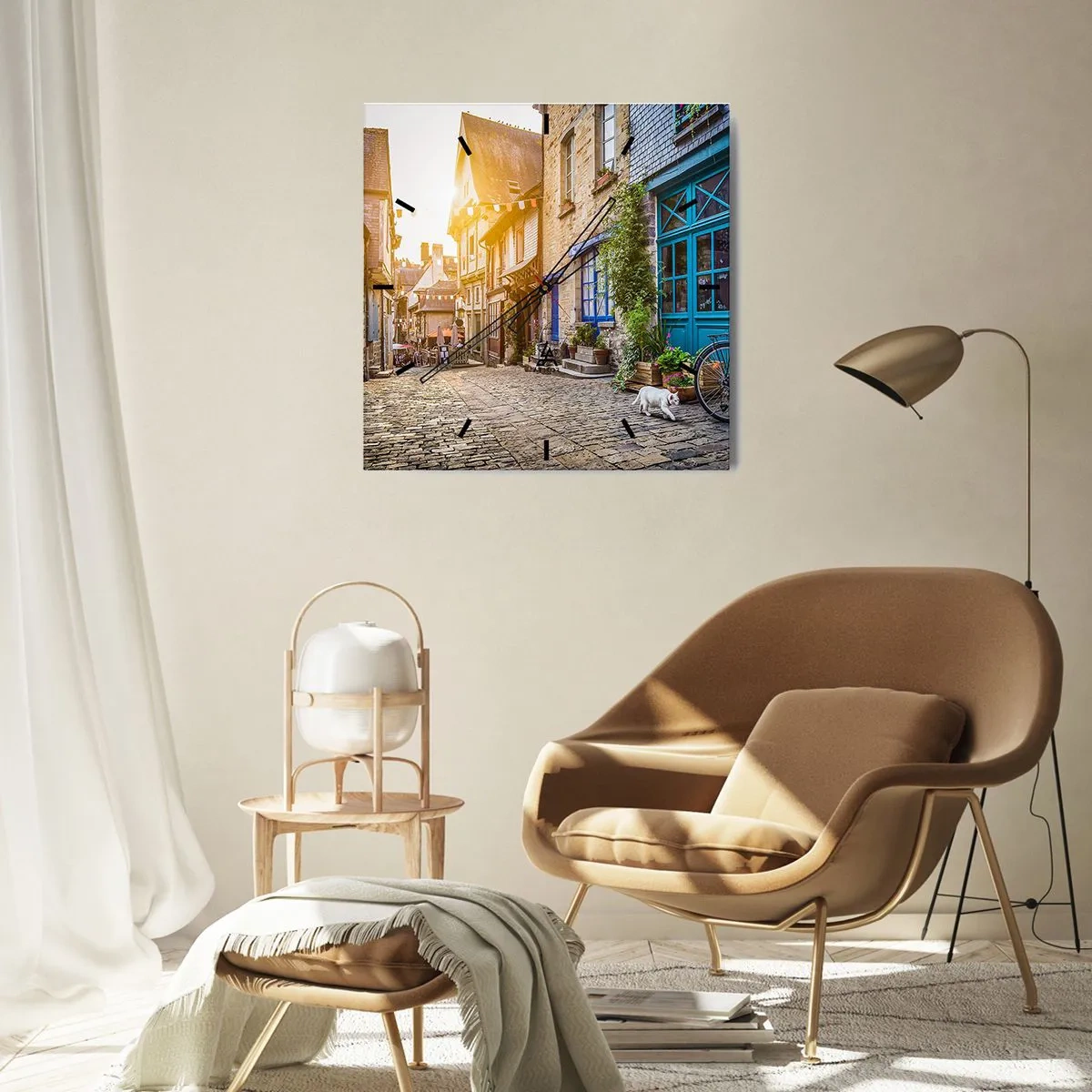 Vægur, Uret - Byens hvide spøgelse - 30x30 cm