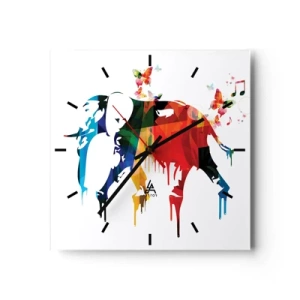 Vægur, Uret - Alle kan danse - 30x30 cm