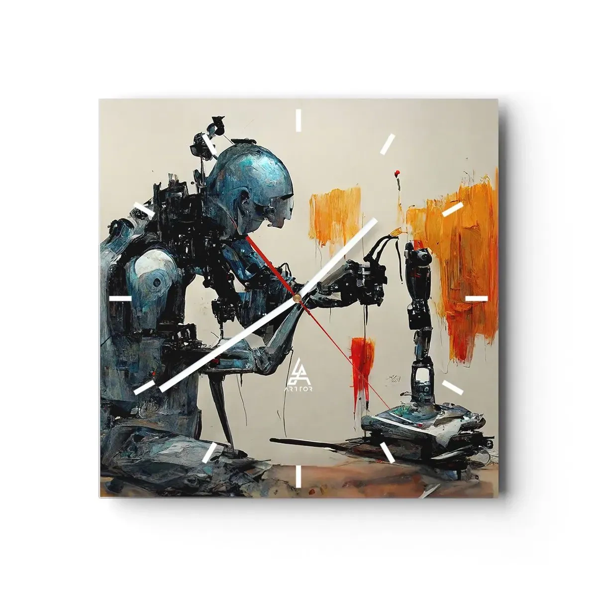 Vægur, Uret - Kommer i morgen... - 40x40 cm