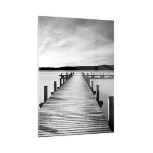 Billede på glas - På vandhullet - fred - 50x70 cm