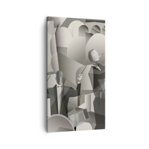 Lærredstryk - Billede på lærred - I lydenes rum - 45x80 cm