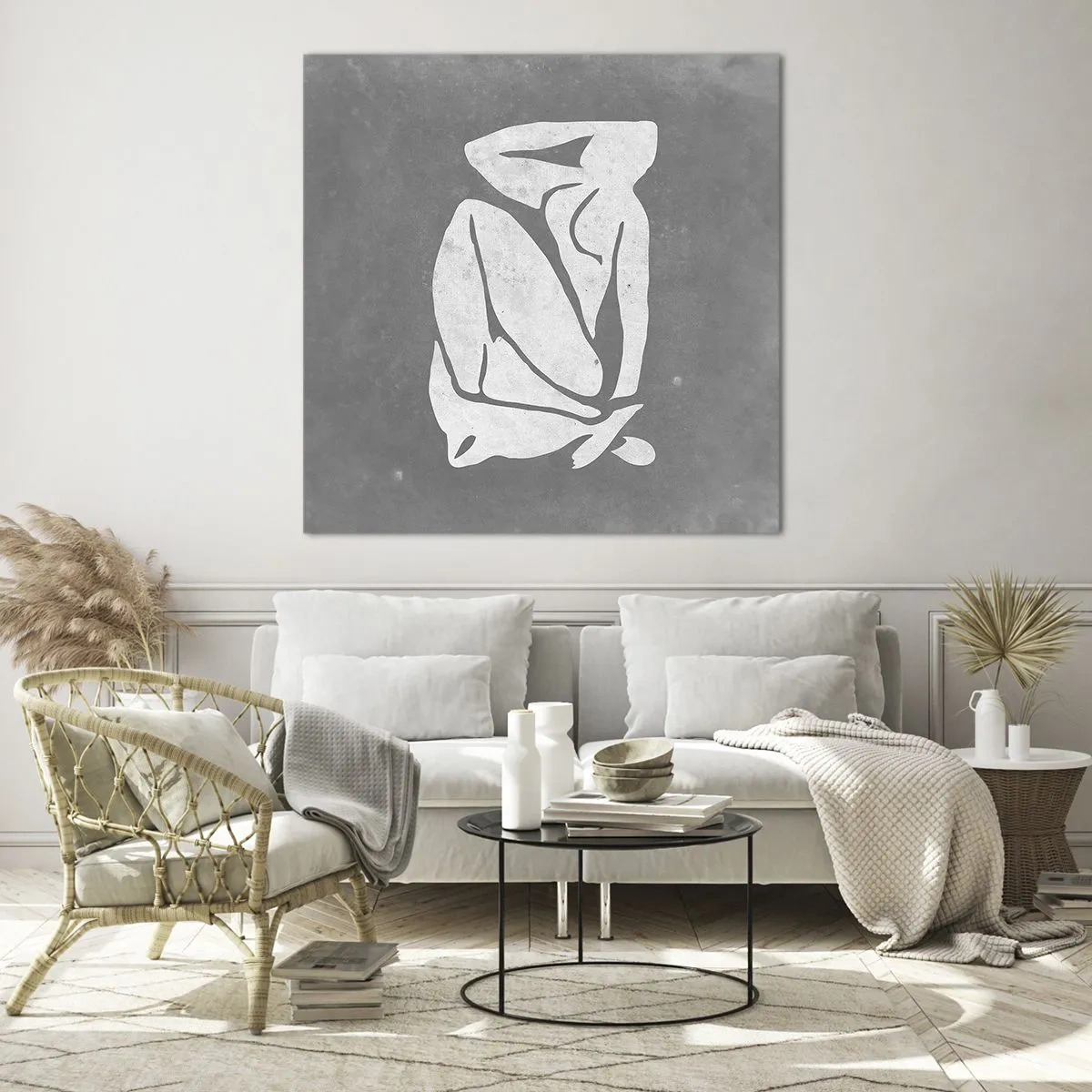 Billede på glas - I drømmerier - 60x60 cm