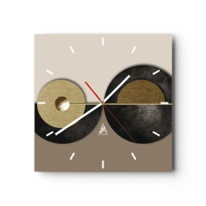 Vægur, Uret - Variationer omkring en cirkel - 30x30 cm