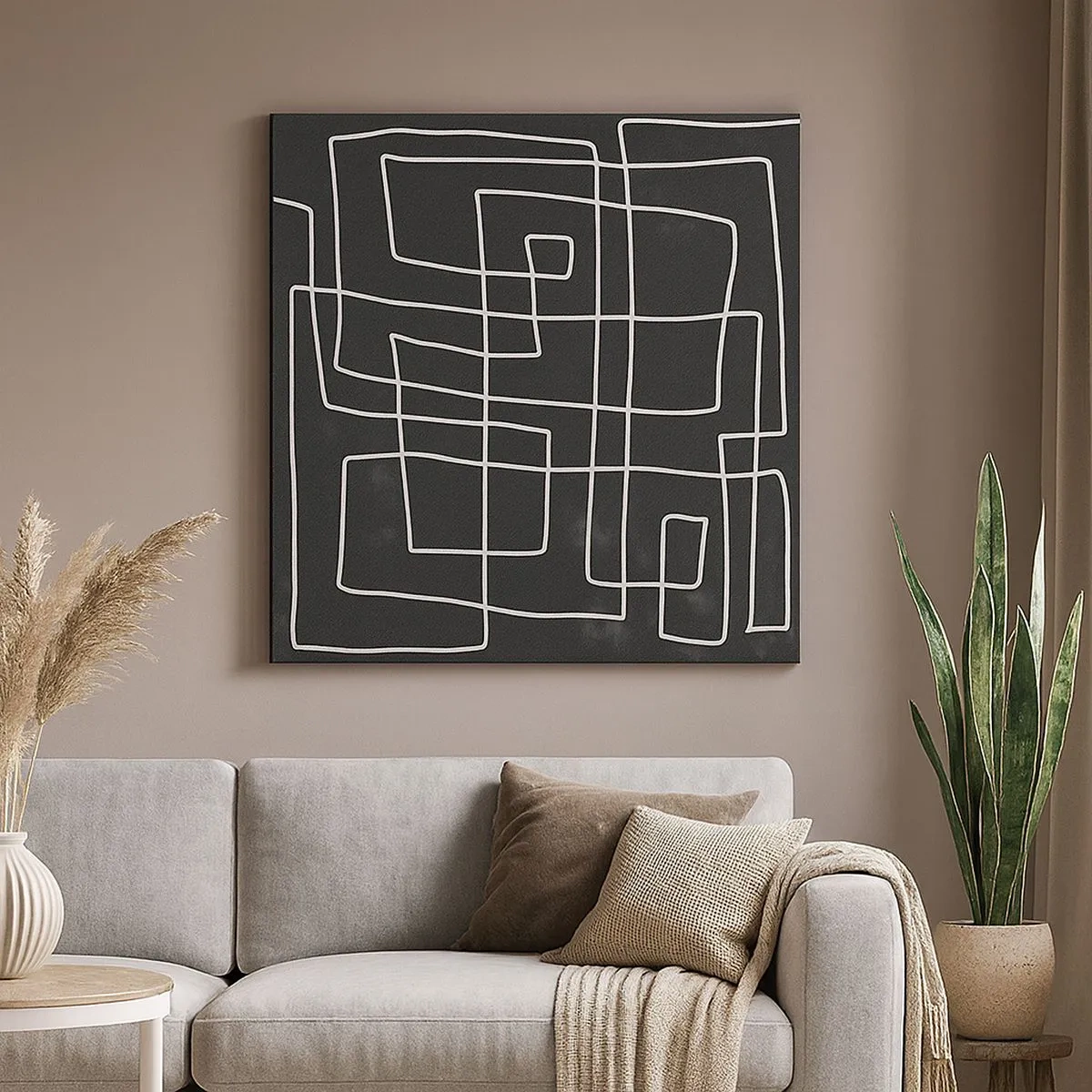 Lærredstryk - Billede på lærred - Ikke helt så enkel - 30x30 cm