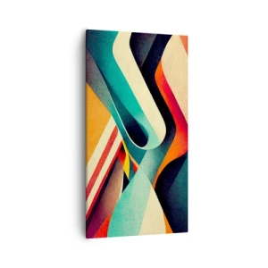 Lærredstryk - Billede på lærred - Intens komposition - 55x100 cm