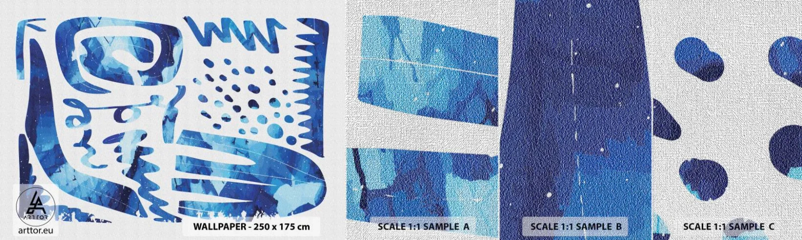 Prøve Fototapet Premium Canvas - Tilbage til rødderne - Boho, Abstraktion, Minimalistisk - 100x30 cm