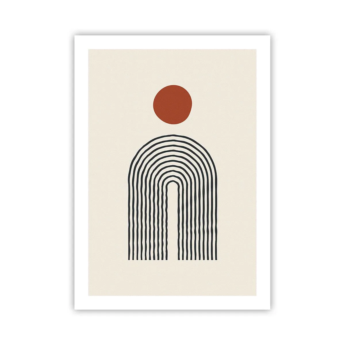 Plakat - Magnetisme af former og farver - 50x70 cm