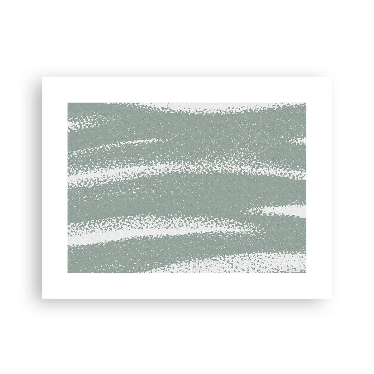 Plakat - Abstraktion i vinterstemning - 40x30 cm