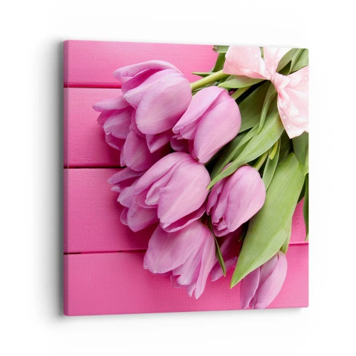 Lærredstryk - Billede på lærred - Kun til dig - 40x40 cm