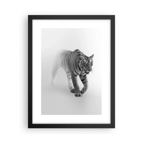 Plakat i sort ramme - Krybende i tågen - 30x40 cm