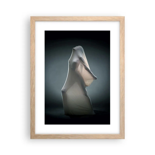 Plakat i ramme af lyst egetræ - Skjulte begær - 30x40 cm