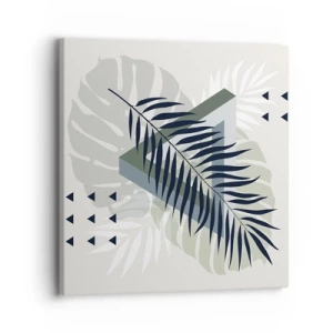 Lærredstryk - Billede på lærred - Natur og geometri - to ordener? - 30x30 cm