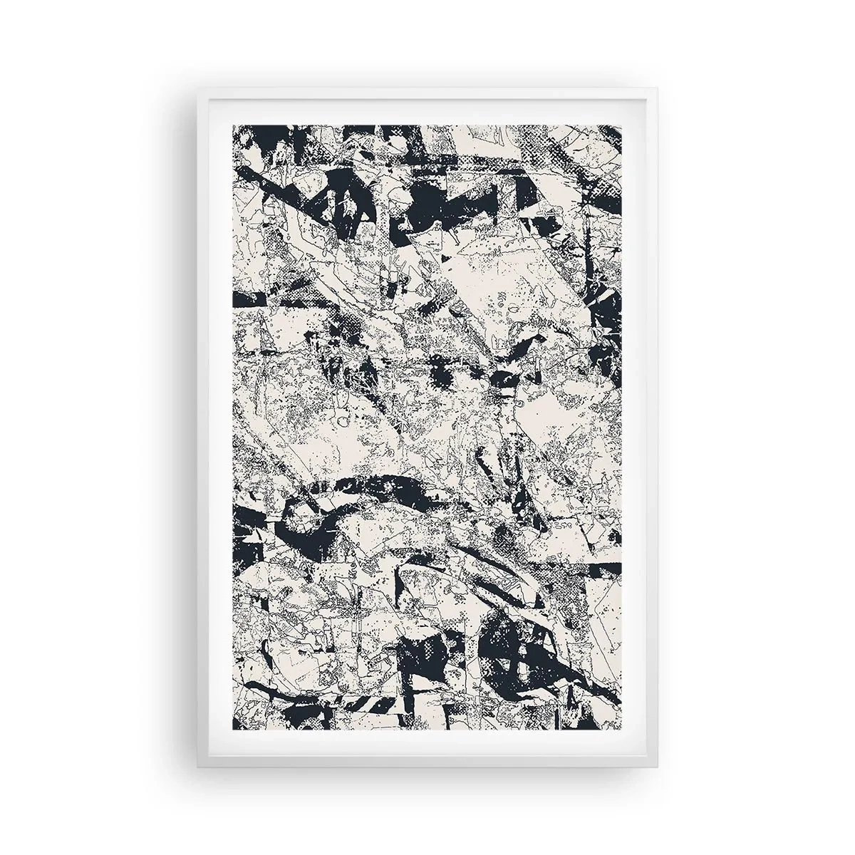 Plakat i hvid ramme - Modsætningernes gennemtrængning - 61x91 cm