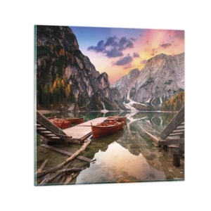 Billede på glas - Dagens løfte - 30x30 cm