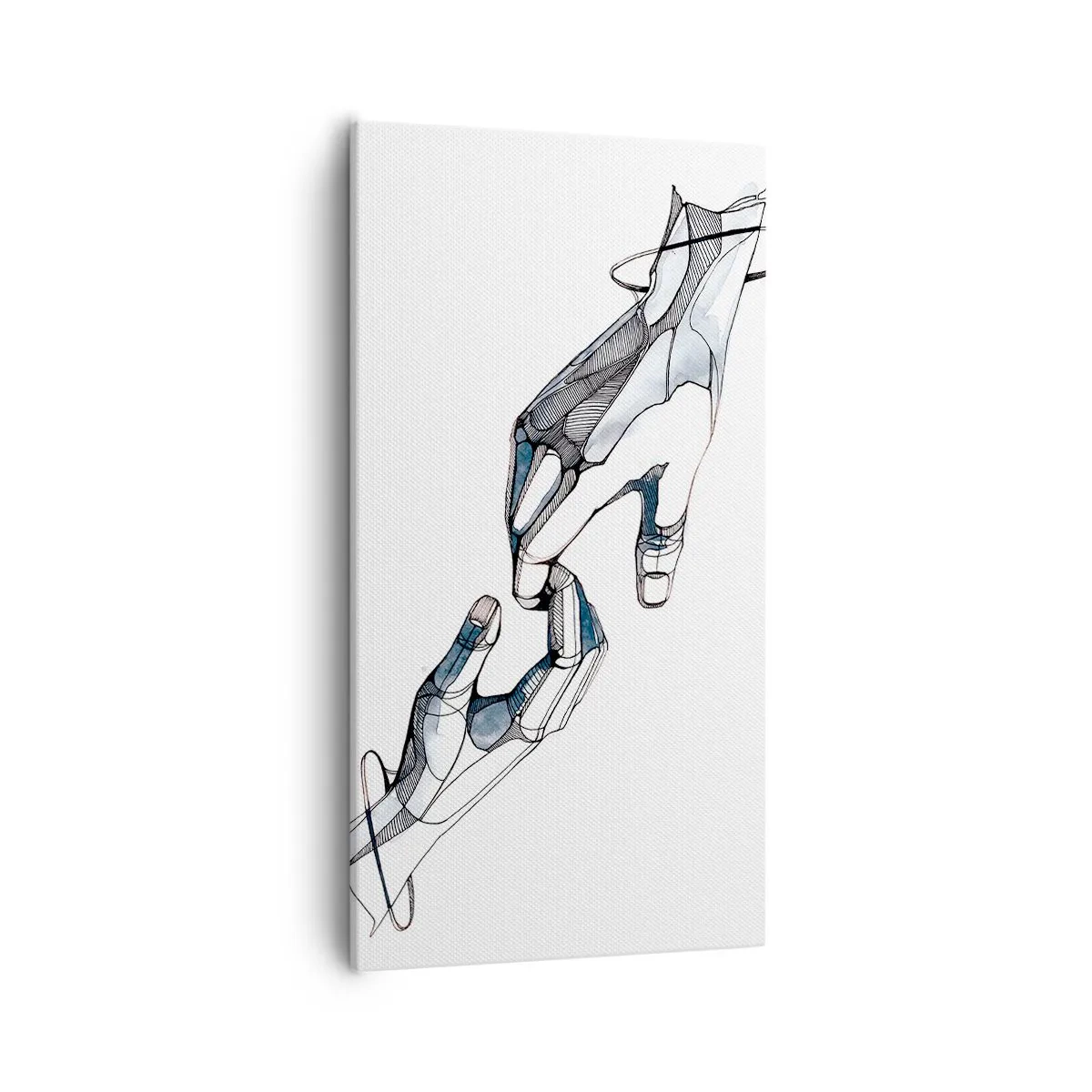 Lærredstryk - Billede på lærred - En god gestus - 55x100 cm