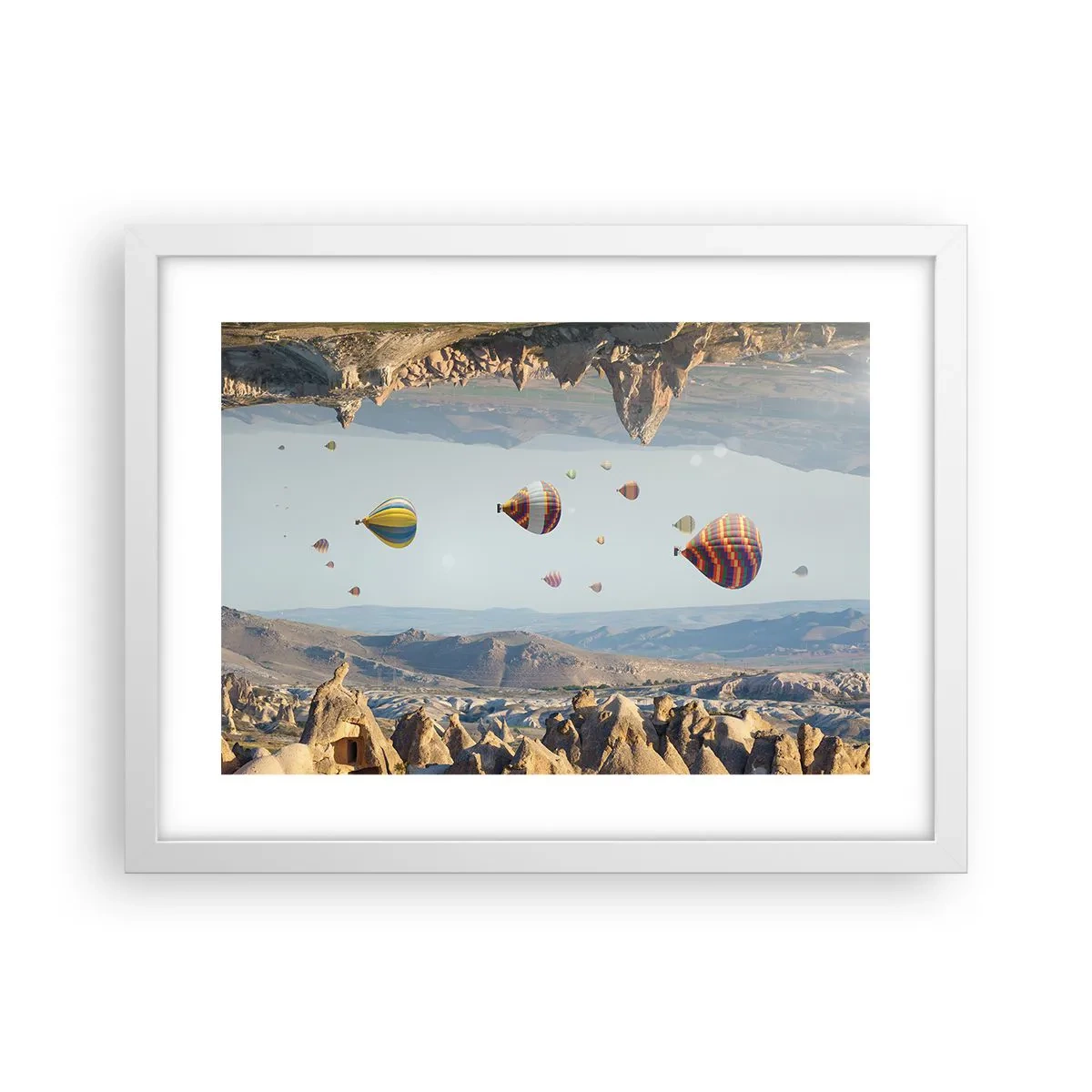 Plakat i hvid ramme - Alt er muligt her - 40x30 cm