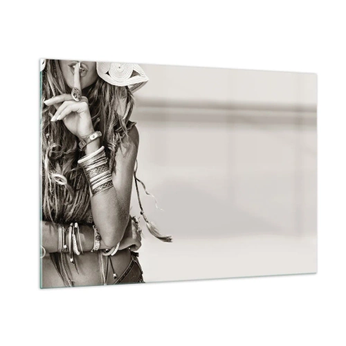 Billede på glas - Som en pige - 100x70 cm