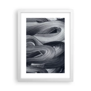 Plakat i hvid ramme - Virkelighedens flygtighed - 30x40 cm