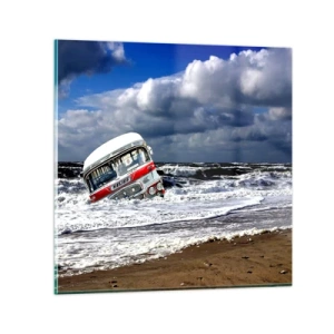 Billede på glas - Og hvad er du overrasket over? - 30x30 cm