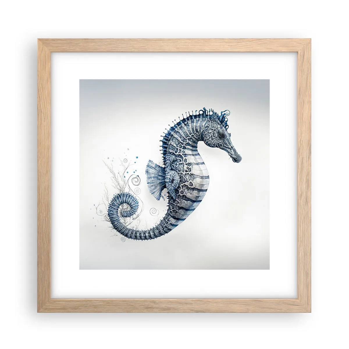 Plakat i ramme af lyst egetræ - En subtil vittighed fra naturen - 30x30 cm