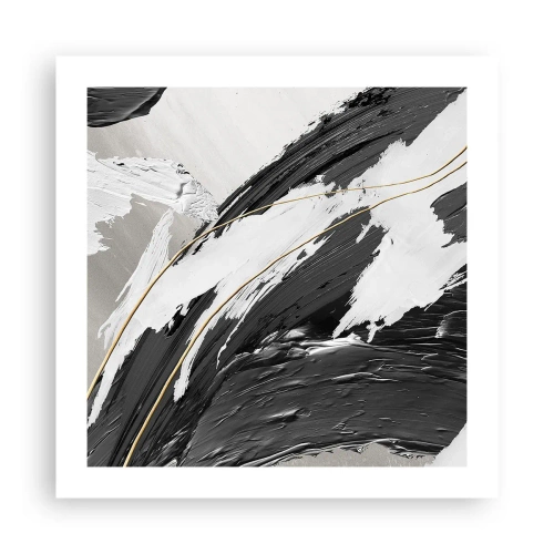 Plakat - Abstraktion med flair - 50x50 cm