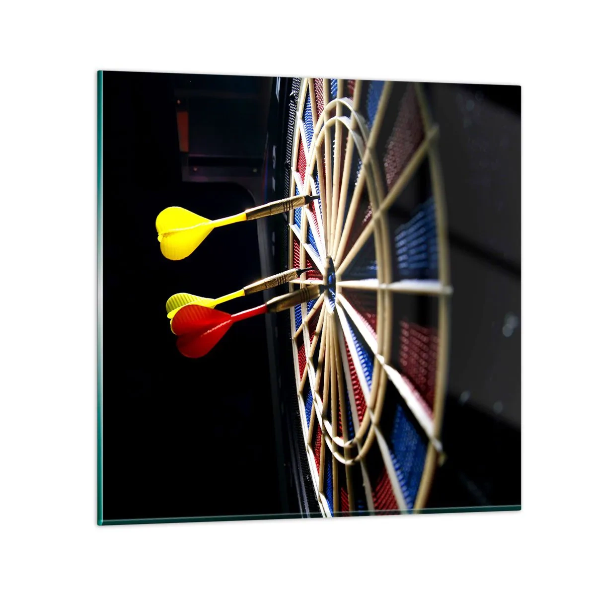 Billede på glas - Lige til sagen - 40x40 cm