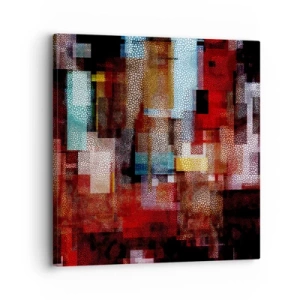 Lærredstryk - Billede på lærred - Forvirring med forvirring - 30x30 cm