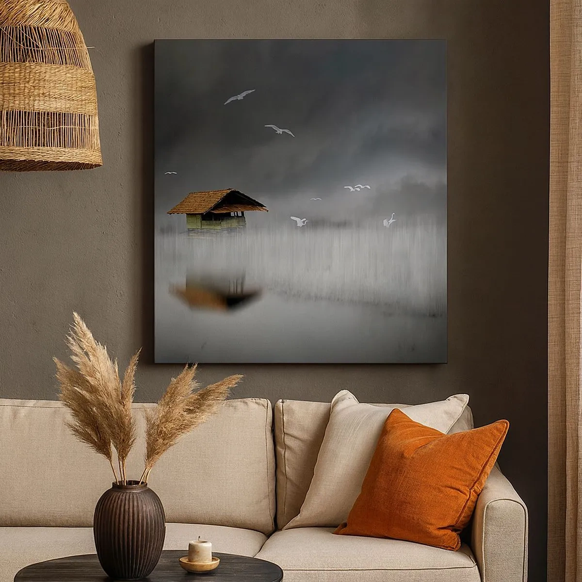 Lærredstryk - Billede på lærred - Beskyttelse mod regnen - 30x30 cm