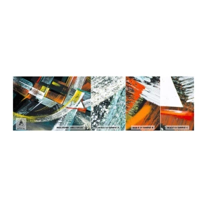 Prøve Fototapet Selvklæbende Deluxe Sticker - Bevægelsesenergi - Abstraktion, Stykke, Moderne kunst - 100x30 cm