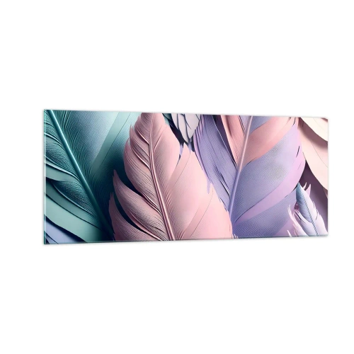 Billede på glas - Chik fugl - 100x40 cm