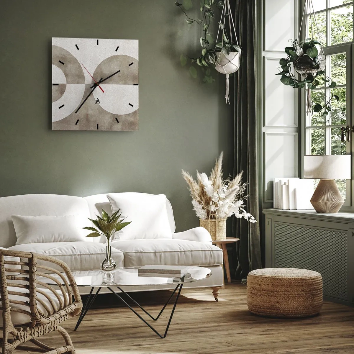 Vægur, Uret - Ligheder og forskelle - 40x40 cm