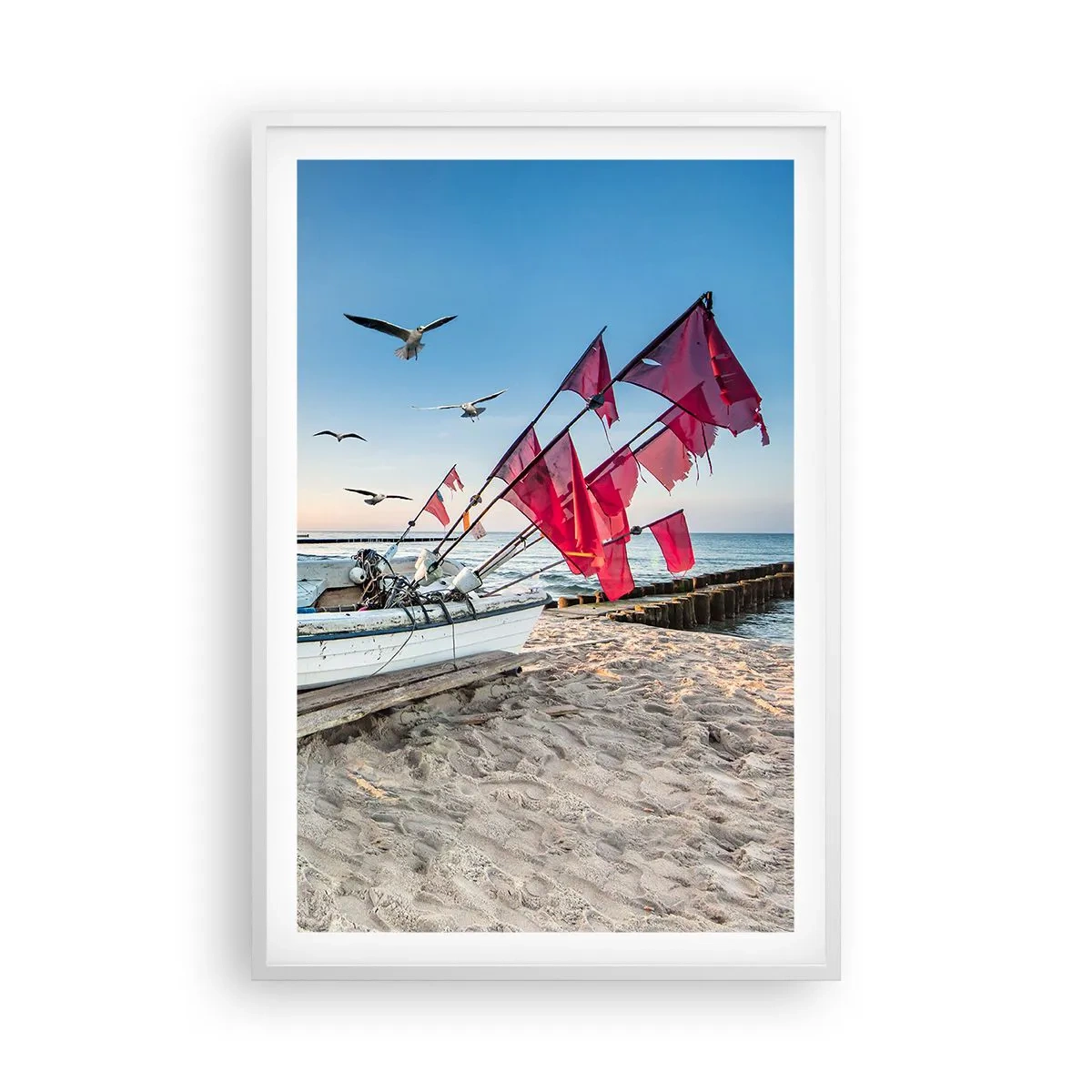 Plakat i hvid ramme - Et velfortjent hvil - 61x91 cm