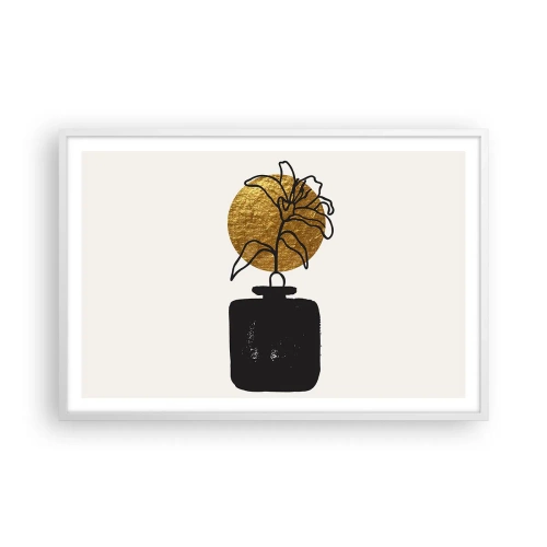 Plakat i hvid ramme - Skønhed i balance - 91x61 cm