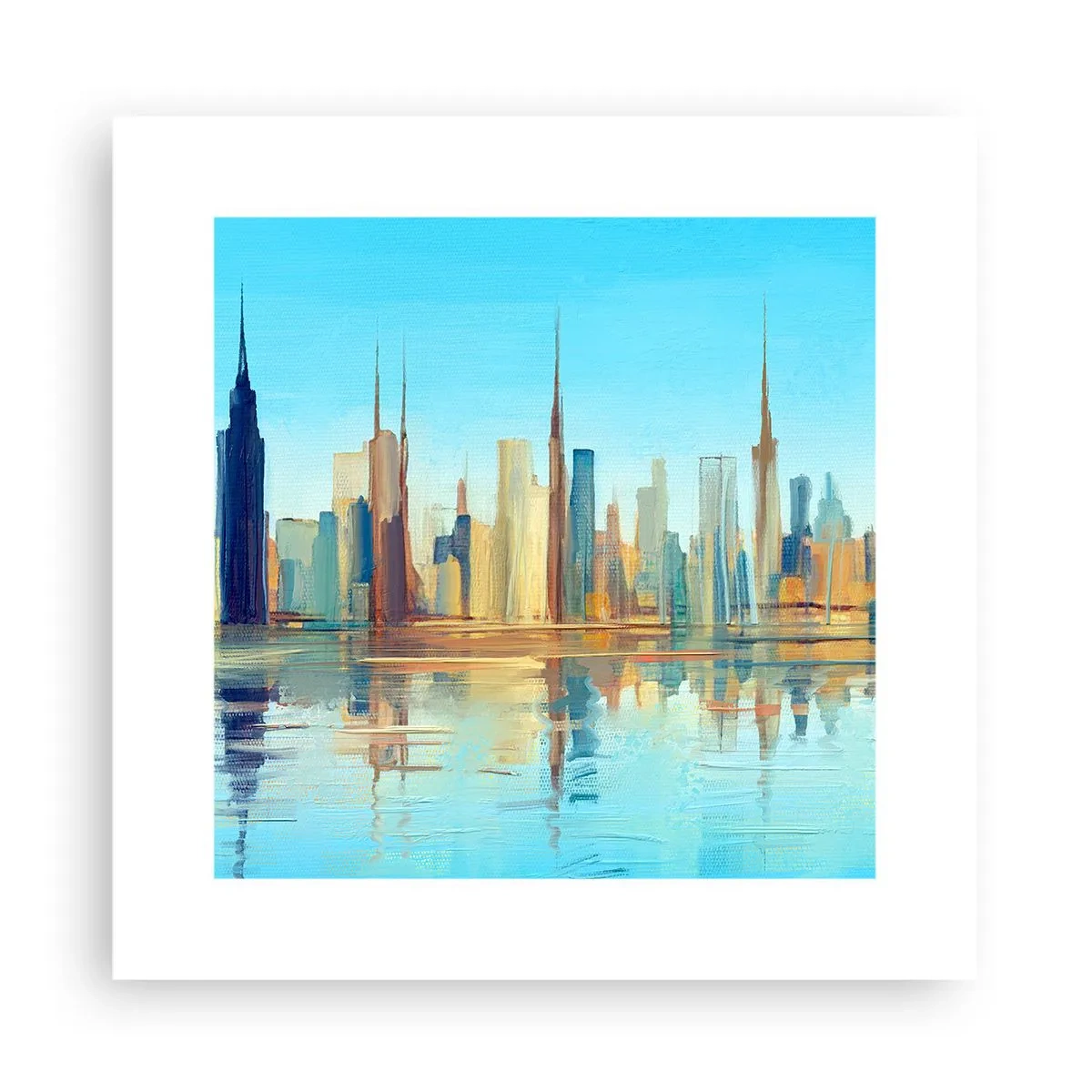 Plakat - Solrig metropol - 30x30 cm
