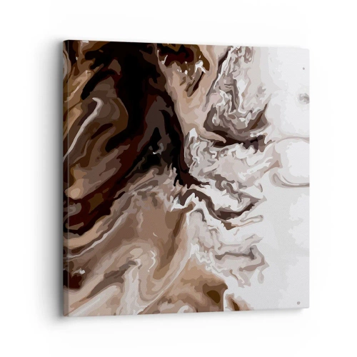 Lærredstryk - Billede på lærred - Farvekontrast - 30x30 cm