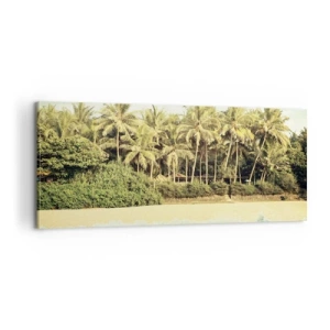 Lærredstryk - Billede på lærred - Hvad med her? - 100x40 cm