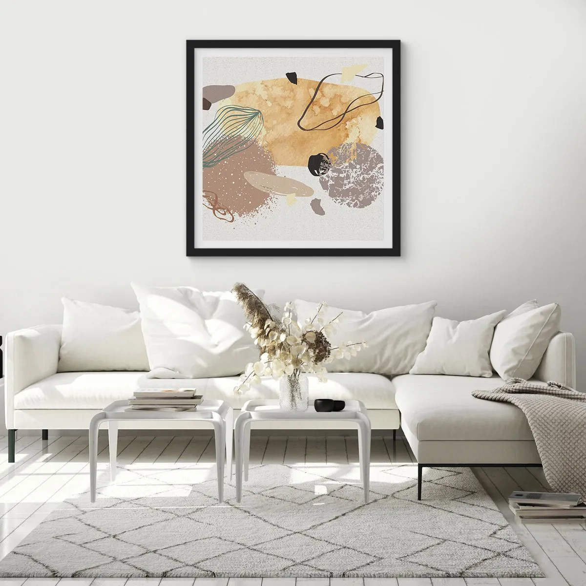 Plakat i sort ramme - Anvendt plumkologi - 40x40 cm