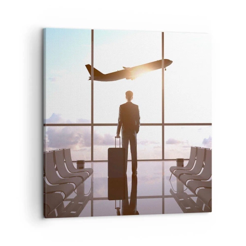 Lærredstryk - Billede på lærred - Du har tid, sæt farten ned - 50x50 cm