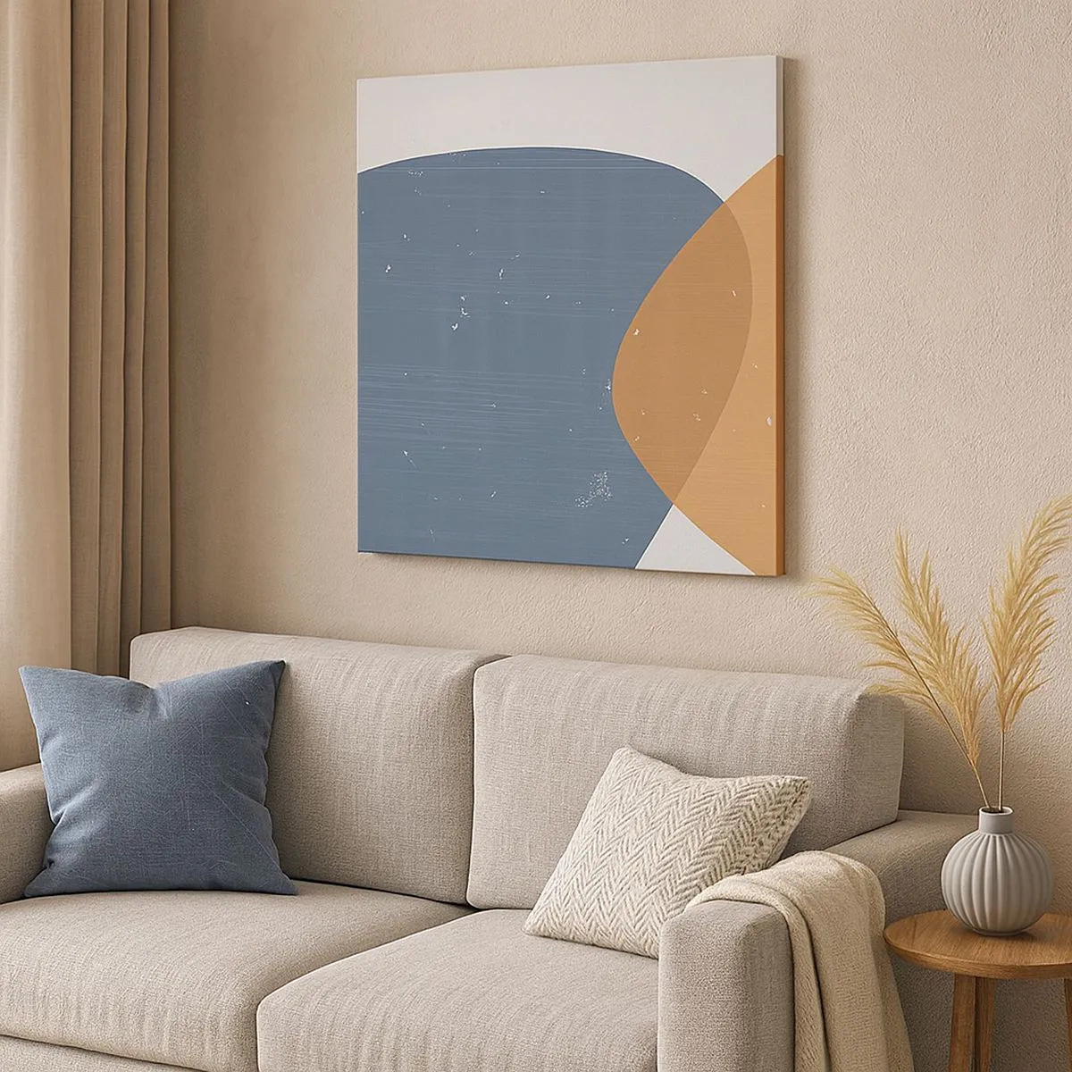 Lærredstryk - Billede på lærred - Ovaler og påvirkninger - 30x30 cm