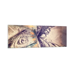 Billede på glas - I stor hast - 90x30 cm