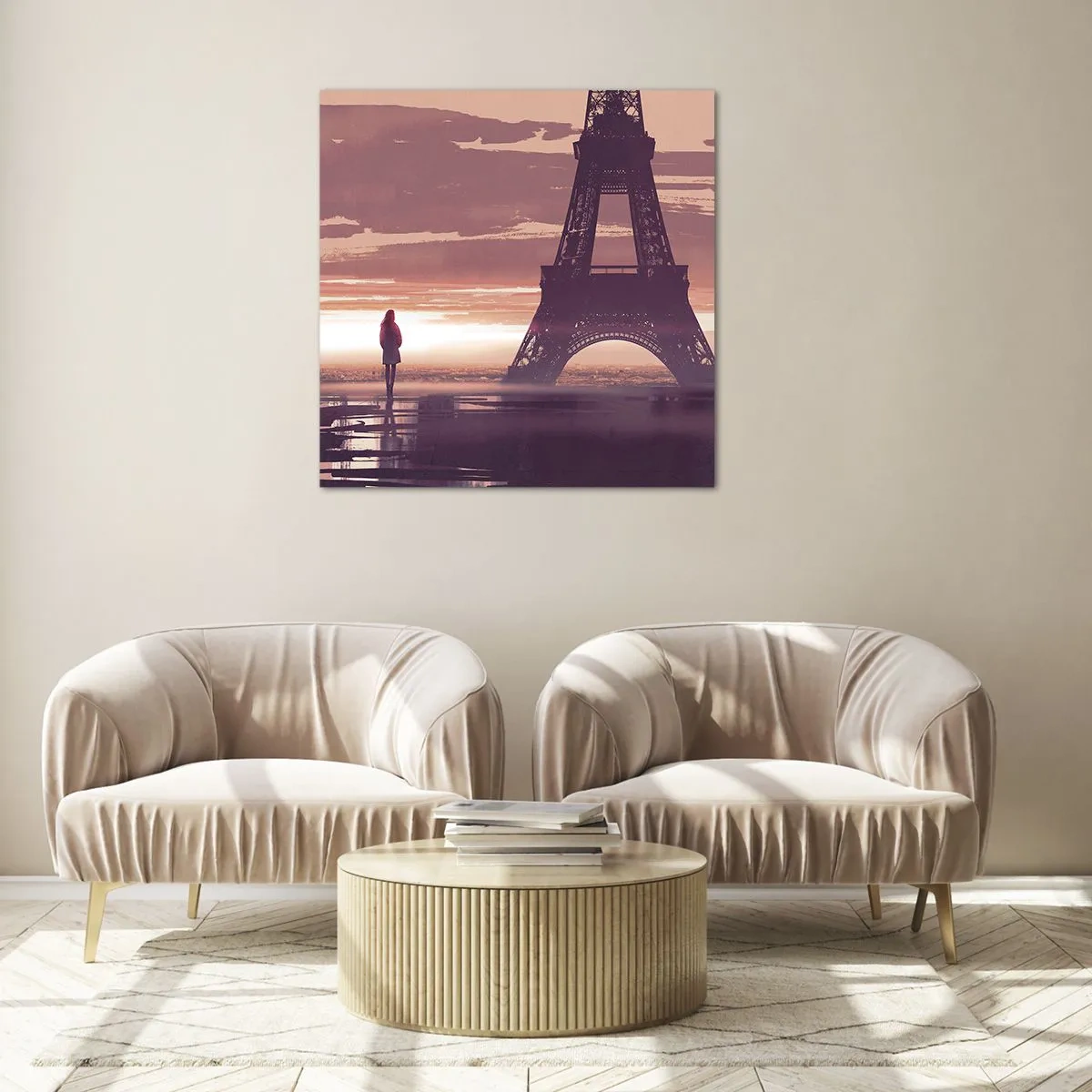 Billede på glas - Kun de to - 30x30 cm