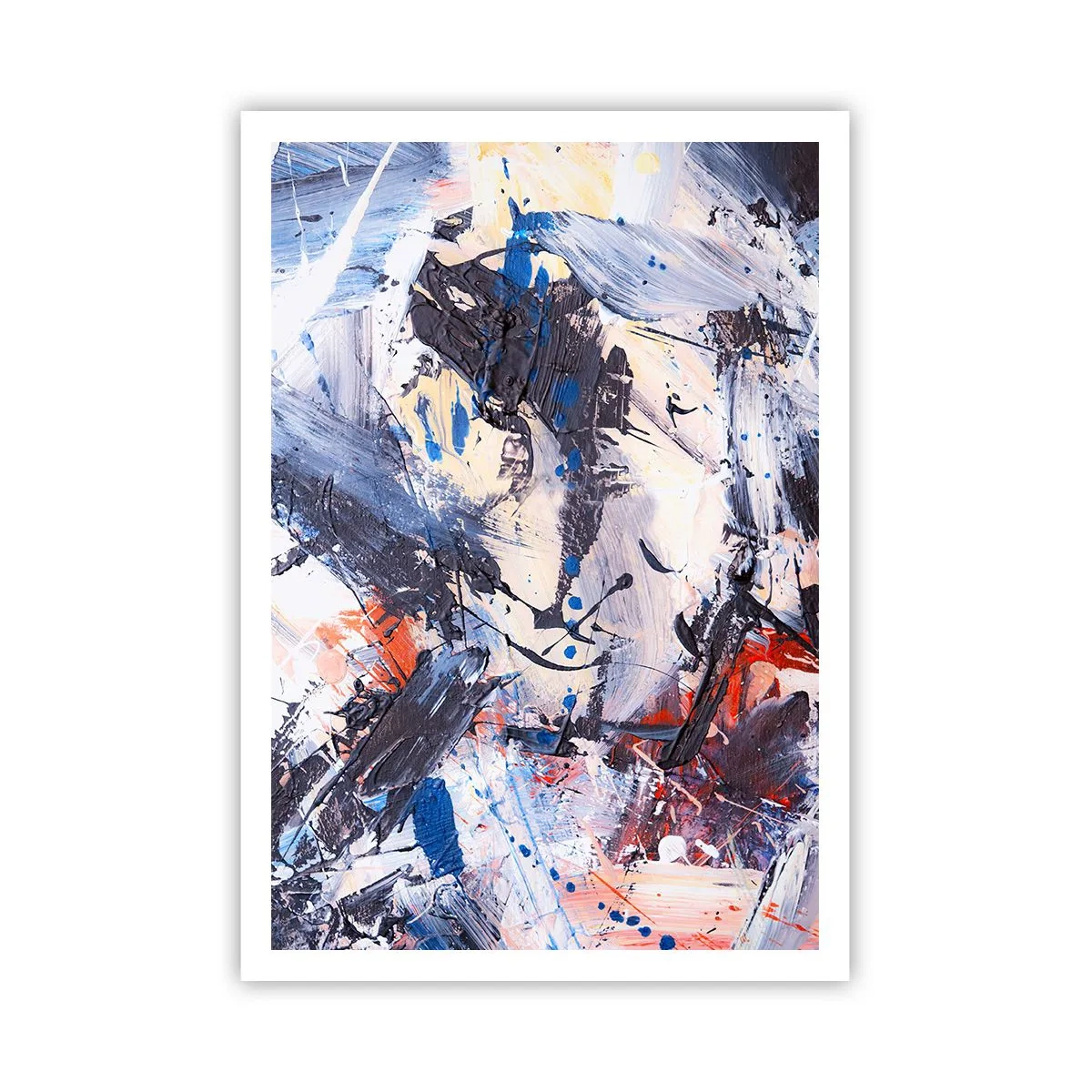 Plakat - Abstraktionens vanvittige dans - 70x100 cm