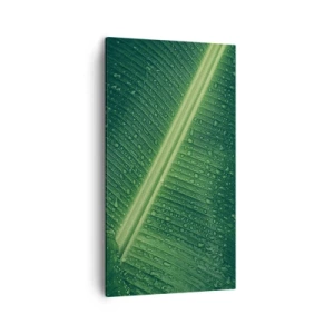 Lærredstryk - Billede på lærred - Grøn struktur - 45x80 cm