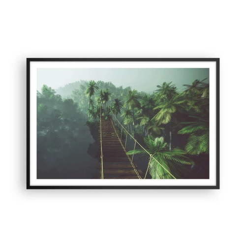 Plakat i sort ramme - Over det kogende grønne - 91x61 cm