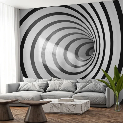 Fototapet Selvklæbende Deluxe Sticker - Kan du heller ikke modstå det? - Abstraktion, 3D, Vortex - 350x256 cm