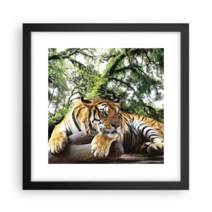 Plakat i sort ramme - Med venlig hilsen - 30x30 cm