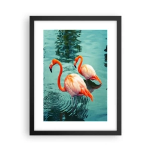 Plakat i sort ramme - Vi er nu på mode - 30x40 cm