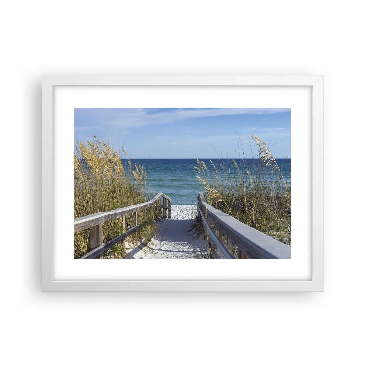 Plakat i hvid ramme - I solen, i vinden - 40x30 cm