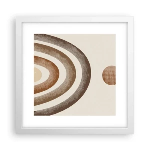 Plakat i hvid ramme - I en galakse langt, langt væk - 30x30 cm