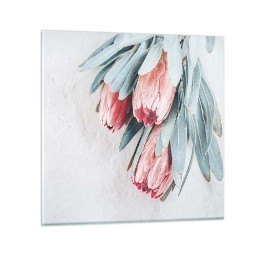 Billede på glas - Skammer sig over deres egen skønhed - 50x50 cm